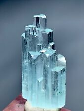 78 Carat Aquamarine Crystal Cluster Specimen From Shigar Valley Pakistan picture