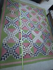 Antique Quilt top 1800's hand sewn. 93