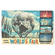 Vintage New York World's Fair 1964-65 Giant Postcard Full Color Unisphere Photo picture