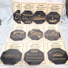Vintage Slate Drink Coaster / Pennsylvania Winery Tour / NEW, Your Choice.... picture