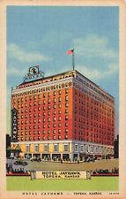 Topeka KS Kansas, Hotel Jayhawk, Advertising, Vintage Postcard picture