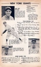 1948 New York Giants Team Johnny Mize Mel Ott  Vintage Baseball Print Ad Page picture