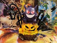 Pokemon Gengar King Pumpkin Lamp Halloween with Light Anime Resin Statue  picture
