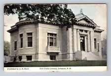 Lebanon NH-New Hampshire, New Public Library, Exterior, Vintage Postcard picture
