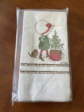 Vintage Pack 12 Holly Hobbie Christmas Napkins American Greetings NEW NOS 1976 picture