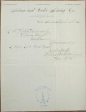 Victor, MT 1896 Letterhead, Helena and Victor Mining Company, Montana Mont 6 picture