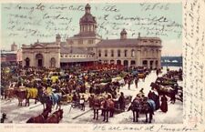 pre-1907 MARKET SQUARE AND CITY HALL, KINGSTON, ONT CANADA 1906 picture