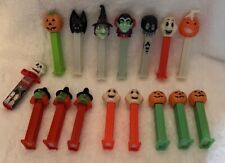 Lot Of 15 Halloween Pez Bat Dracula Witch some with Glow Stems Dispensers READ picture