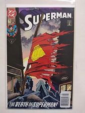 Superman 75 Newsstand Barcode Sticker Variant 2nd Print Death Of Doomsday 1993 picture