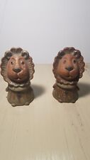 VTG Lion Genuine Stoneware Japan Salt and Pepper Shakers picture