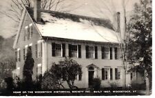 Woodstock VT RPPC Home of the Woodstock Historical Society Post Mark 1948-12 picture