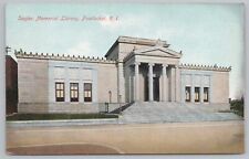State View~Sayles Memorial Library~Pawtucket Rhode Island~Vintage Postcard picture