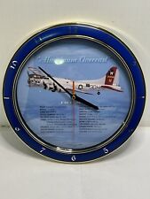 Vintage 1995 EAA B-17 Flying Fortress 'Aluminum Overcast' Wall Clock 12