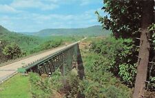 Postcard Charlton Bridge over Bluestone Gorge on West Virginia Turnpike picture
