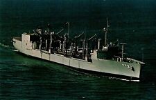 Postcard USS Kansas City AOR-3 Oiler Replenishment Ship picture