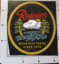 RAINIER BREWING Washington Great PNW mountainov STICKER decal craft beer brewery picture