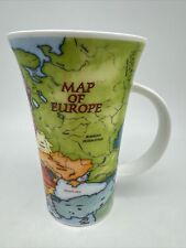 DUNOON Mug Map of Europe Fine Bone China Collectible 6
