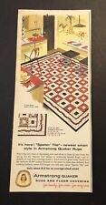 1950’s Armstrong Quaker Rug & Floor Covering Magazine Ad picture