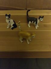 Schleich Cats Lot Domestic Tabby Black White picture