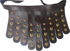 Roman Leather Belt Medieval Armor Cingulum Legionary Apron Belt W/ Brass Fitting picture
