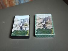 1930s 1940s Yosemite National Park Falls Playing Cards Deck In Case  picture