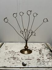 Brass Tone Metal Memo Tree/Card Holder picture