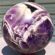 6.16lb  Natural Dreamy Amethyst Sphere Quartz Crystal Ball Reiki Healing picture