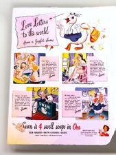 Vintage Swan Soap Baby Ad 13x10 with babies print art for bathroom circa 1940 {G picture