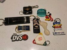 Retro Vintage Novelty Keychain Lot Intel, USPS, Forest Gump, Dvs, CD Case Opener picture