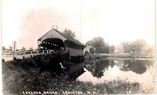 Groveton RPPC Covered Bridge 1940 NH  picture