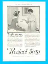 1918 WWI wartime Resinol Soap for your complexion antique PRINT AD women picture