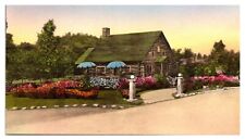 1939 Hand-colored Maple Cabin, St. Johnsbury, VT Postcard picture