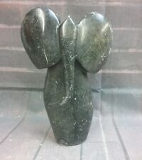 Vintage Dark Stone ELEPHANT Figurine picture