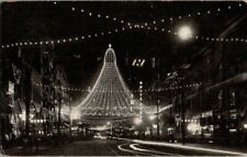 1909. STREET VIEW AT NIGHT. SPOKANE, WASH. POSTCARD w18 picture