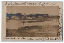 1906 Residence River View Elmer Baxter S. Yarmouth MA RPPC Photo Postcard picture