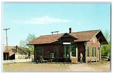 c1960s Depot Cow Town Replica Of First Depot Wichita Kansas KS Unposted Postcard picture