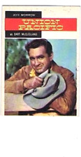 Topps 1958 Western TV Card #41 Union Pacific, Jeff Morrow as Bert McClelland picture