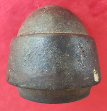 VINTAGE 6 POUND ROUND STEEL MILITARY SHELL? SOLID MADE SPECIAL TOOL? picture