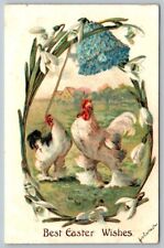 Best Easter Wishes  Embossed   Postcard   c1910 picture