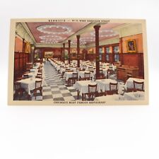 Chicago IL Postcard HENRICI'S RESTAURANT W. Randolph Street Curteich Linen 1946 picture