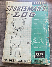 Vtg Rare Oregon Sportsman’s Log Maps For Whole State 1960’s SEE PICS picture