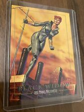 BLACK WIDOW ⚡️/ 1992 Marvel Masterpieces BASE Trading Card #03 - PSA Ready🔥HOT picture