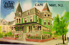 The Merry Widow Inn Cape May New Jersey Divided Unposted Postcard 1970s picture