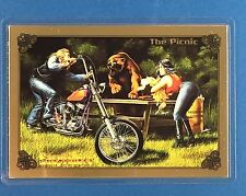 Harley Davidson Gold Card #132 The Picnic Easyriders David Mann Collect-a-Card picture