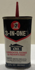 Vintage 3-In-One Multi-Purpose Oil 3 oz Tin Can. Empty. picture