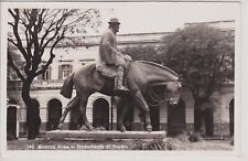 Buenos Aires, Argentina. Monumento al Resero. Vintage Real Photo Postcard. picture
