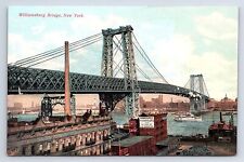 Postcard Williamsburg Bridge New York City DB UP picture