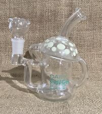 Daily High Club Glow In The Dark  Mushroom Recycler Water Pipe ( Rare ) picture