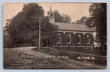 J87/ North Lima Ohio Postcard c1910 Mt Olivet Reformed Church 1408 picture