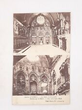 WWI Paris France Alderman Hall Before& After Bombardment Postcard Unposted picture